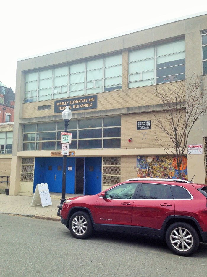 Fallout Shelter Sign shadow-McKinley School Boston