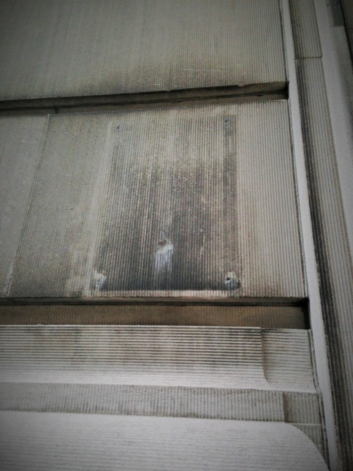 Fallout Shelter sign shadow 4-Boston Public School HQ Boston