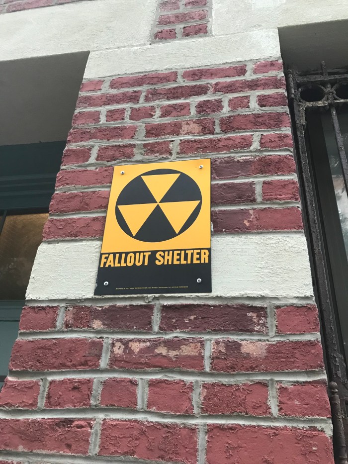 New Fallout Shelter sign put up on Manhattan apartment building